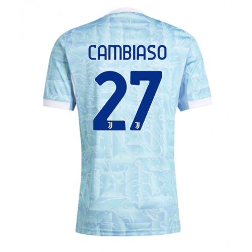 Moški Nogometni dresi Juventus Andrea Cambiaso #27 Gostujoči 2025-26 Kratek Rokav